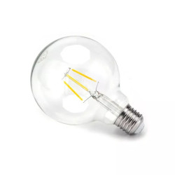 Żarówka LED filamentowa G95 6W 2700K E27 720lm szklana