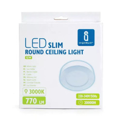 Panel natynkowy LED 12W 3000K okrągły 1190lm biały Tech-LED