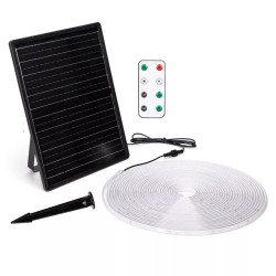 Taśma LED solarna 200W 2700K 20 m z panelem monokrystalicznym
