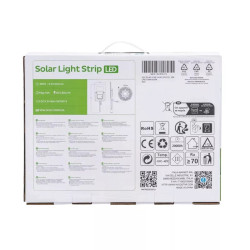 Taśma LED solarna 200W 2700K 20 m z panelem monokrystalicznym