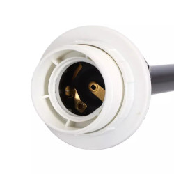 Lampa stojąca 150 cm biały z abażurem i oprawką E27 max 60W