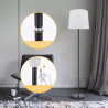 Lampa stojąca 150 cm biały z abażurem i oprawką E27 max 60W
