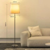 Lampa stojąca 150 cm biały z abażurem i oprawką E27 max 60W
