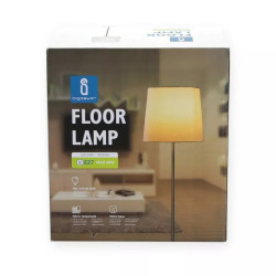 Lampa stojąca 150 cm biały z abażurem i oprawką E27 max 60W