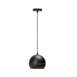 Lampa wisząca stalowa czarna matowa E27 max 60W Aigostar 273231157