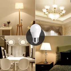 Żarówka LED E27 7W 3000K 620lm biały plastik do użytku w pomieszczeniach
