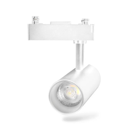 Reflektor LED 10W 6500K 800lm do systemu szynowego dwuprzewodowego biały