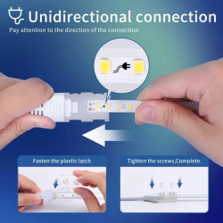 Taśma LED 50m 10mm 8W/m ciepłe 3000K IP65 230V