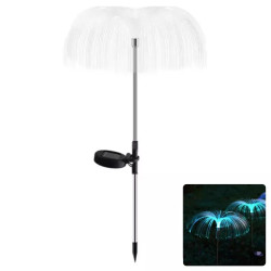 Zewnętrzne fontanny solarne RGB 2 sztuki 70 cm, srebrne