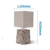 Lampka stołowa ceramiczna z abażurem z juty E14 do 40W