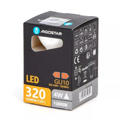 Żarówka LED GU10 4W 3000K 320lm biała do wnętrz
