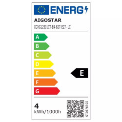Żarówka LED 4W E27 G125 filament 2700K ciepłe światło 470lm szklana