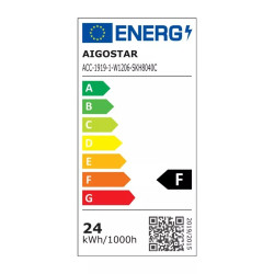 Reflektor LED 24W 2700lm 4000K czarny do szyn dwuprzewodowych