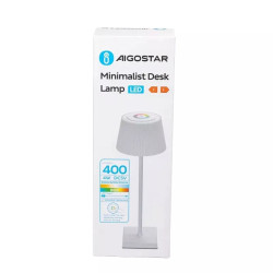 Lampka biurkowa 4W LED RGB+CCT z akumulatorem i dotykowym ściemnianiem