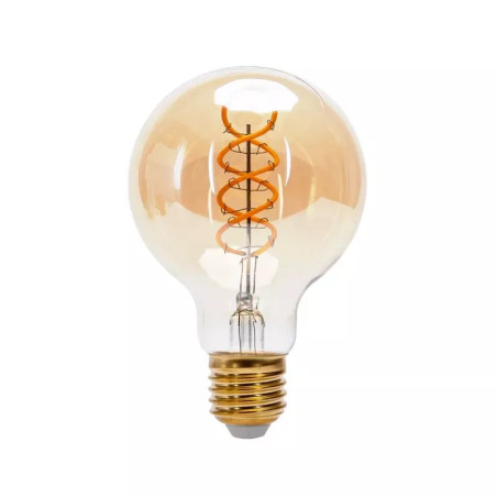 Żarówka LED dekoracyjna G80 E27 4W ciepła 1800K złota szklana
