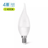 Żarówka LED E14 4W 4000K barwa neutralna 340lm plastikowa biała