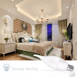 Żarówka LED E14 4W 4000K barwa neutralna 340lm plastikowa biała
