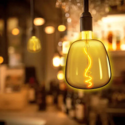 Żarówka LED Filament E27 4W 1800K R140 popielata szklana