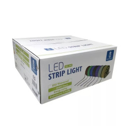 Taśma LED 230V 50m niebieska z ochroną IP65 i mocą 7W/m