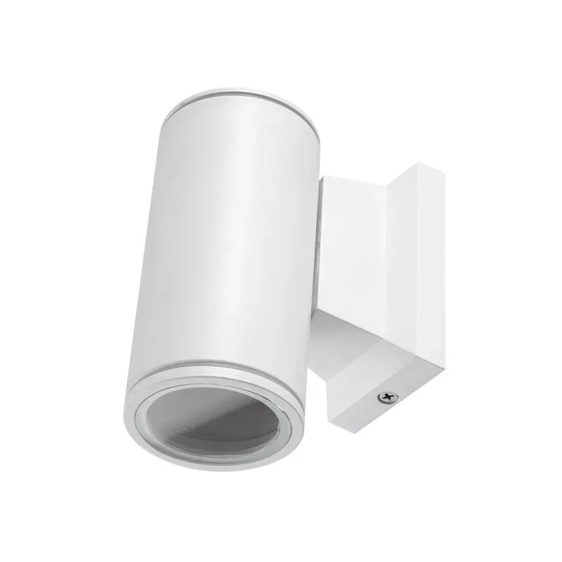 Kinkiet ścienny LED biały GU10 IP65 aluminiowy do montażu ściennego