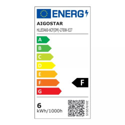 Żarówka LED 6W E27 2700K 600lm ściemnialna transparentna szklana