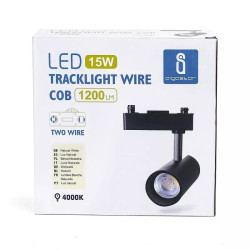 Reflektor LED szynowy 15W 4000K 1700lm czarny do wnętrz