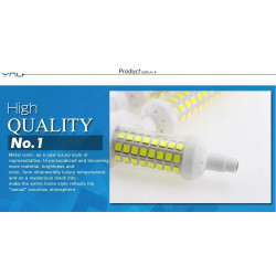Żarnik LED z trzonkiem R7S 78 mm i diodami SMD 2835 w białej obudowie