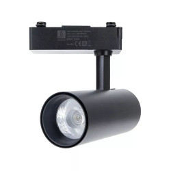 Reflektor LED 15W zimna barwa 6500K 1700lm do szyn dwuprzewodowych czarny