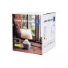 Lampa stołowa ceramiczna E14 do 40W, szaro-biała, 1 sztuka