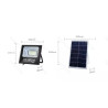 Naświetlacz solarny LED 100W 6500K z panelem polikrystalicznym i pilotem