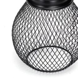 Kinkiet ścienny metalowy czarny E27 40W 165x120x250 mm z przewodem 35 cm