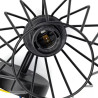 Kinkiet metalowy czarny mat z trzonkiem E27 do 40W do wnętrz