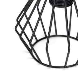 Kinkiet metalowy czarny mat z trzonkiem E27 do 40W do wnętrz