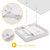 Panel LED natynkowy 18W biały zimna barwa 6000K 1880lm