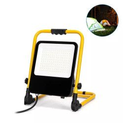 Przenośny halogen LED 100W zimna barwa 6500K z przewodem 1,8m