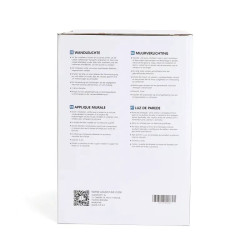 Lampa ścienna czarna z kloszem i trzonkiem E27, maks. 60W, IP44