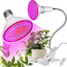 Lampa LED do uprawy roślin 20W z białym klipsem i elastycznym ramieniem
