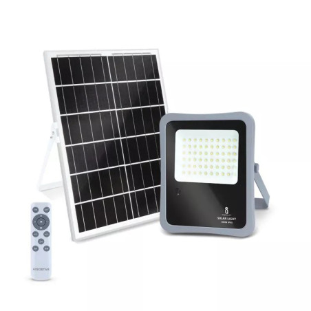Halogen solarny LED 300W 6500K zimne światło z panelem monokrystalicznym