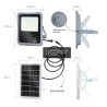 Halogen solarny LED 300W 6500K zimne światło z panelem monokrystalicznym