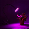 Lampa LED do uprawy roślin 20W z białym klipsem i elastycznym ramieniem
