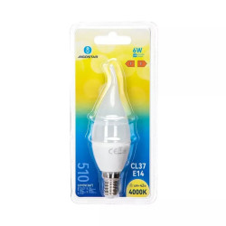 Żarówka świecowa LED E14 6W 4000K neutralna barwa 510lm