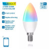 Żarówka LED E14 6,5W RGB + regulacja barwy od 2700K do 6500K