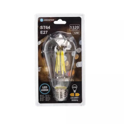Żarówka LED filamentowa ST64 12W E27 zimne światło 1320lm