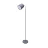 Lampa podłogowa E14, maks. 40W, szara, regulowana, 1685 mm wysokości