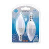 Żarówki LED E14 6W 6500K zimne światło 2 sztuki C37