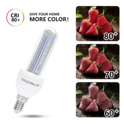 Żarówka LED 8W E14 6500K 730lm U 2U szklana przezroczysta