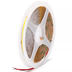 Taśma LED 5 m 10 W/m zimna barwa 6500K COB zasilanie 24V