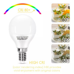 Żarówka LED G45 E14 4,9W 4000K 420lm neutralna barwa światła