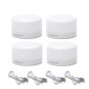 4x lampka nocna LED akumulatorowa 1W USB ciepła barwa 3000K