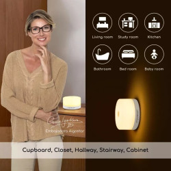 4x lampka nocna LED akumulatorowa 1W USB ciepła barwa 3000K